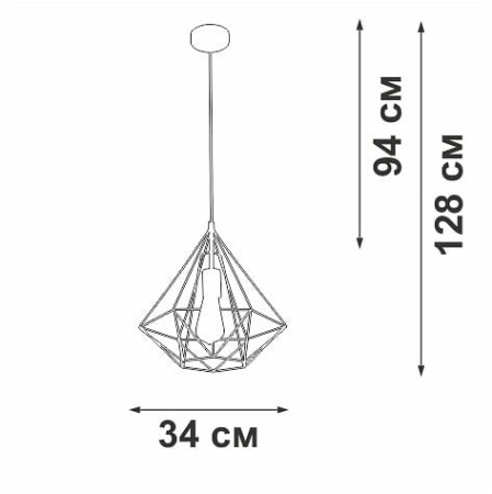 Подвесной светильник Vitaluce V2804 V2804-1/1S