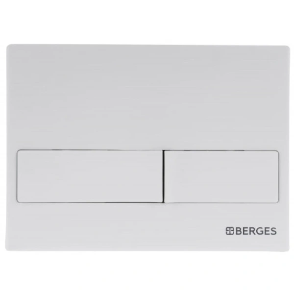 Инсталляция для унитаза Berges Novum L1 040211 с кнопкой смыва, белый глянец