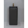 Раковина CeramaLux P7004LMB 40x40 см, напольная, черный матовый