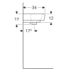 Раковина 45x34 см Geberit Renova Compact 276145000