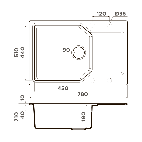 Кухонная мойка Omoikiri Yonaka 78-LB-BE Artgranit/ваниль 4993335