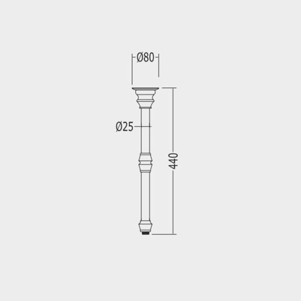 Кронштейн для душа Devon&Devon Doccia AQ5904CR