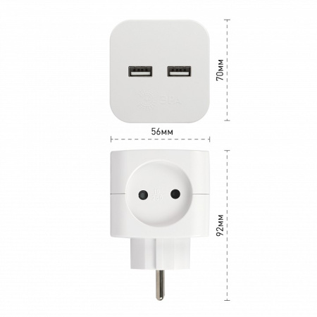 Разветвитель Эра  SP-2-USB-W