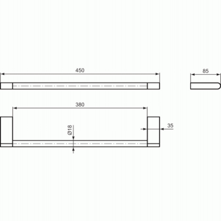 Полотенцедержатель Ideal Standard Connect N1386AA