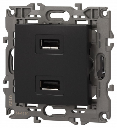 Розетка 2хUSB type A без рамки Эра Эра Elegance 14-4110-05