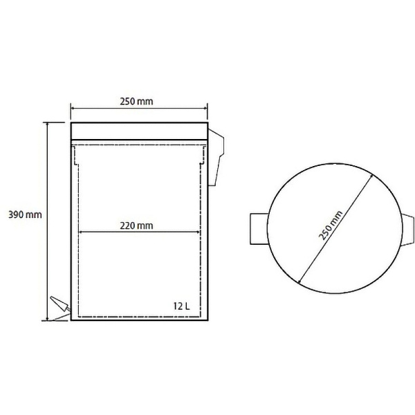 Ведро для мусора Bemeta Hotel 104315032 хром