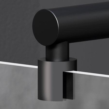 Душевая перегородка AM.PM X-Joy 100 W94WI-100-F1-BTE черная