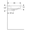 Раковина 60x48 см Geberit Smyle 500.228.01.1