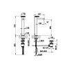 Смеситель для раковины Gessi Anello 63303#707 черный