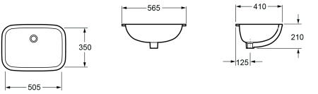 Раковина Jacob Delafon Vox 50 EVV002-00