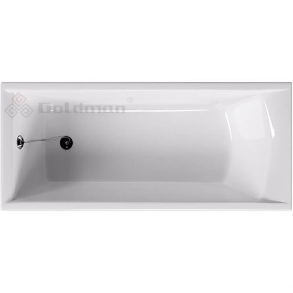Ванна чугунная Goldman Elite ET18080H 180x80 см, с отверстиями под ручки, белый