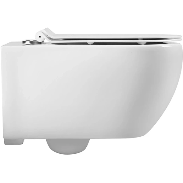 Унитаз подвесной Charus Skandenborg EWC700-125W безободковый, с сиденьем микролифт, белый