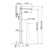 Смеситель для ванны Cisal Hi-Rise RI01420421