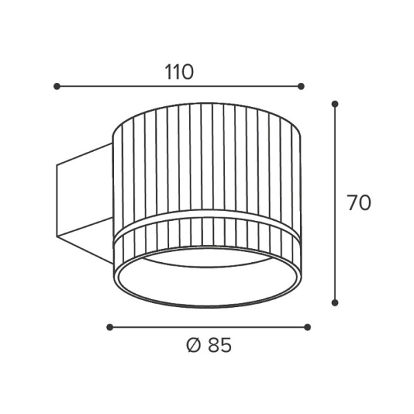 Накладной светильник Wolta NIMB WSL-GX53/W18WG