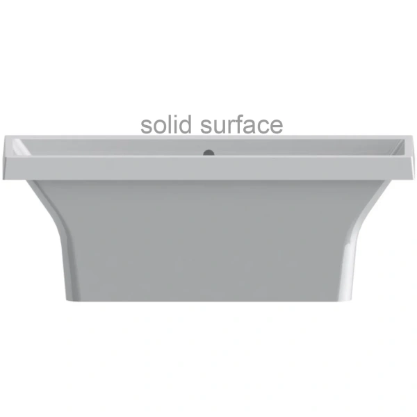 Ванна из литьевого мрамора Astra-Form Капри Solid Surface 01010087 180x79,9 см, отдельностоящая, белый матовый