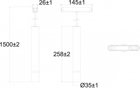 Подвесной светильник Denkirs AIR HANG DK5315-BK