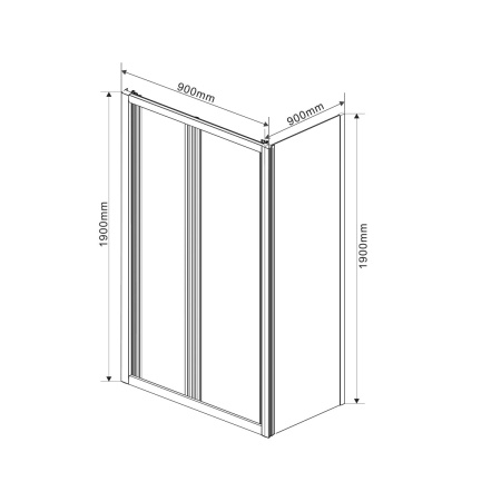Душевой уголок Vincea Garda VSR-1G9090CL