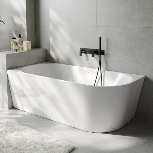 Акриловая ванна Abber AB9502-1.8 L 180x80 см L, угловая, белый
