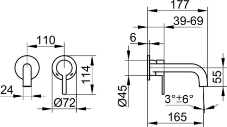 Смеситель для раковины Keuco Plan Blue 53916010201