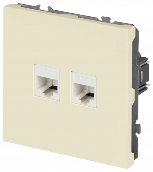 Розетка двойная Ethernet RJ-45 без рамки Эра Galaxy Б0070758
