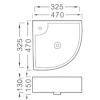 Раковина Aquatek AQ5166B-00 47x47 см, белый