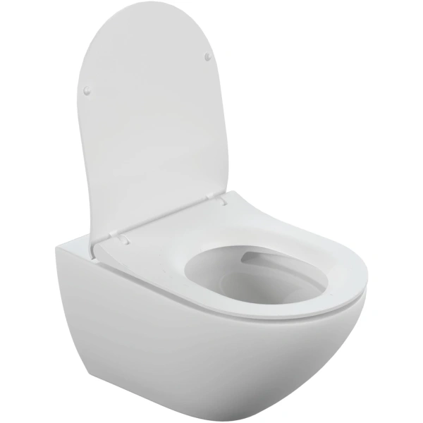 Унитаз подвесной Cersanit Street Fusion A64517 безободковый, торнадо, с сиденьем микролифт, белый