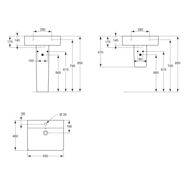 Раковина Ideal Standard Connect E784401