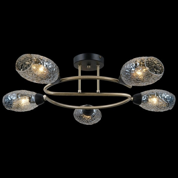 Потолочная люстра ILLUMICO IL0300-5CSQ-79 BK AB