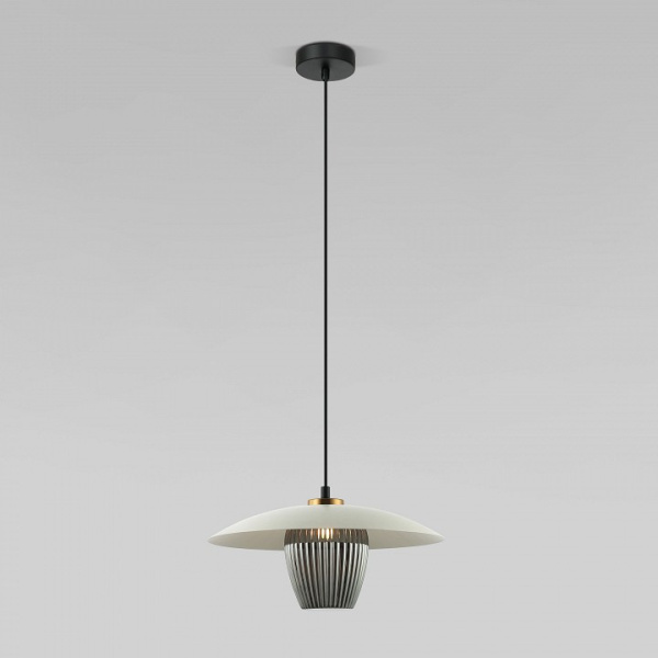 Подвесной светильник Eurosvet Kamari 50259/1 белый/дымчатый