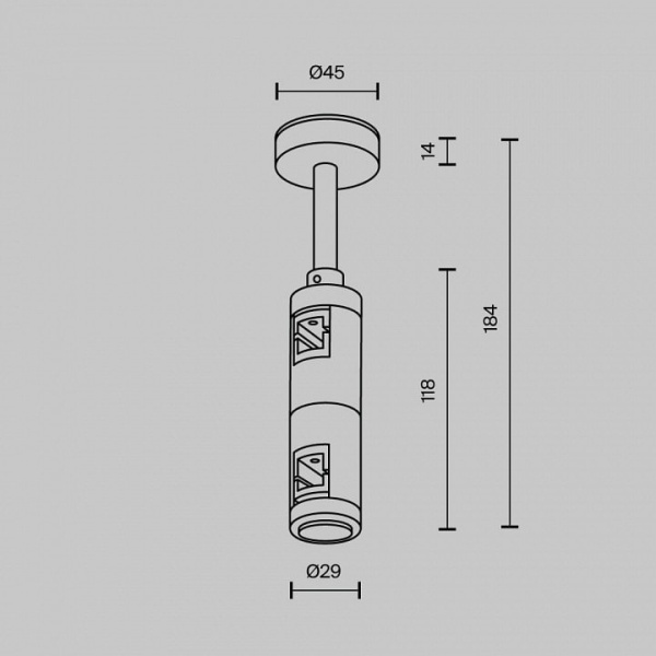 Основание на штанге Maytoni Flarity TRA156C-D1-PT