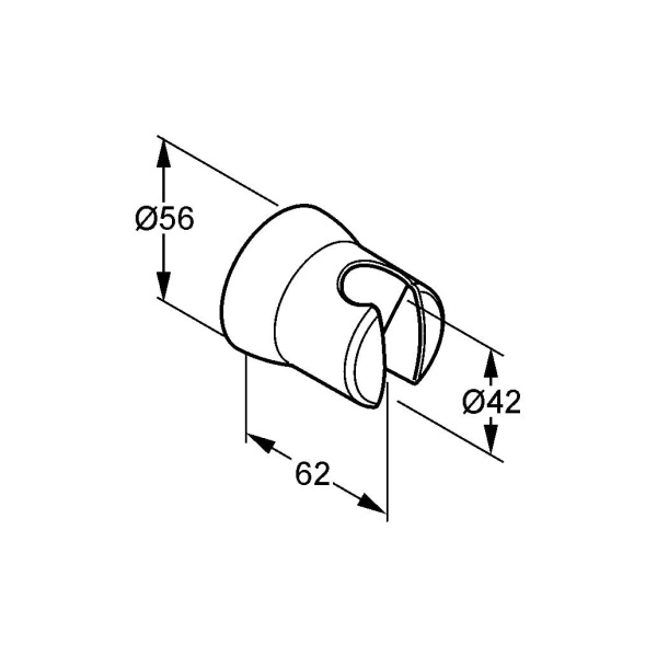 Настенный держатель для душа Kludi Sirena 6305005-00