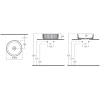 Раковина 36x36 см Isvea Ion 10NF66036-2C