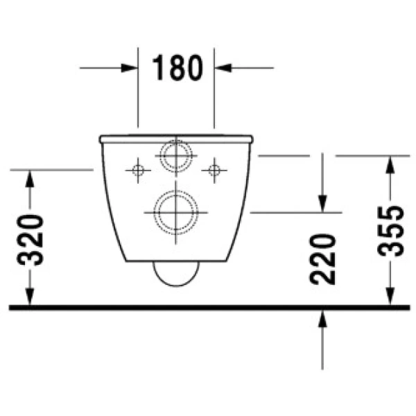 Унитаз подвесной Duravit Darling New 2557090000 безободковый, альпийский белый