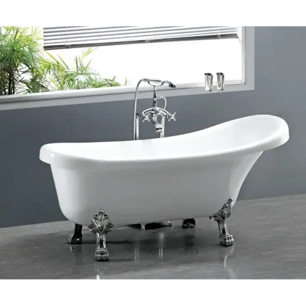 Акриловая ванна Ceruttispa Classic CT9323 157x77 см, отдельностоящая, белый