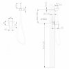 Гигиенический душ Abber Daheim AF8225W со смесителем белый матовый