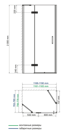 Душевой уголок WasserKRAFT Aller 10H06L