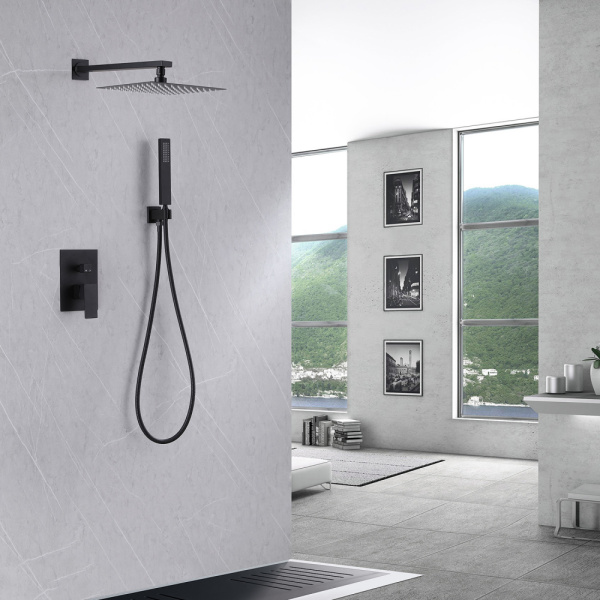 Душевой комплект Abber Daheim AF8219B черный матовый
