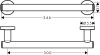 Поручень hansgrohe Logis Universal 41713000