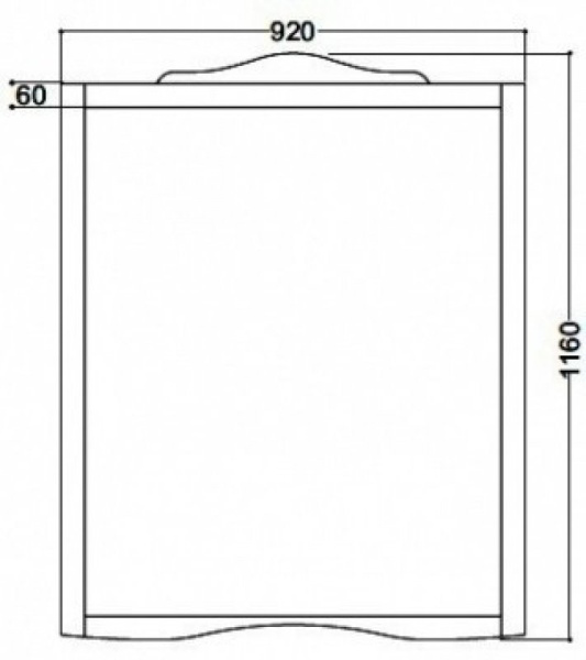 Зеркало KERASAN Retro 92 734530 bi mat