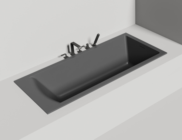 Ванна из искусственного камня Salini Cascata Kit 180x80 10453MF покраска по RAL полностью