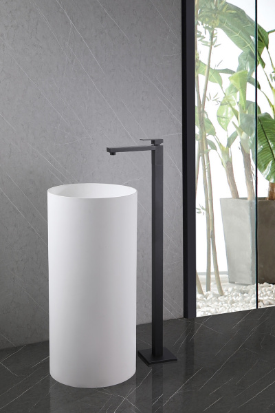 Напольный смеситель для раковины Abber Daheim AF8241B черный матовый