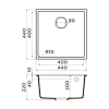 Кухонная мойка Omoikiri Bosen 44-U 4997206 экспрессо