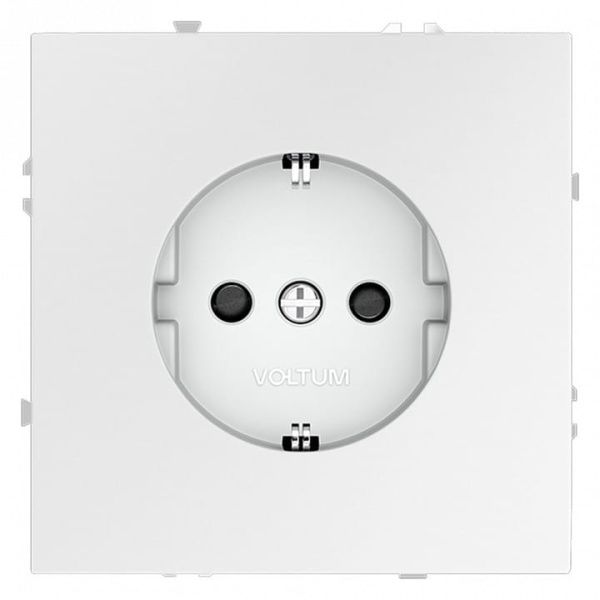 Розетка с заземлением и со шторкой, без рамки Voltum S70 VLS040202