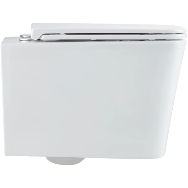 Унитаз подвесной Grossman GR-4441SQ безободковый, торнадо, с сиденьем микролифт, белый