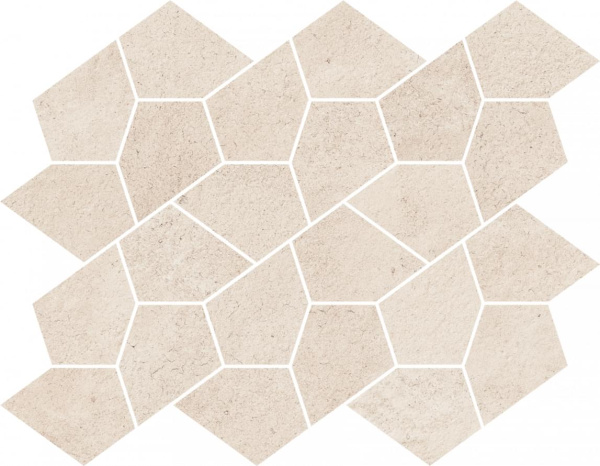 Italon Керамический гранит Eternum Мозаика Snow Mosaico Kaleido 27.6x35.6 натуральный