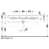 Раковина 120x50,5 см Duravit Happy D.2 2318120000