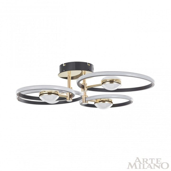 Потолочная люстра Arte Milano Ferrara-76140 276140/4+4 BK/GD