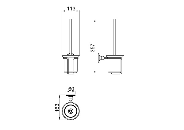 Ершик для унитаза Timo Nelson 160061/02