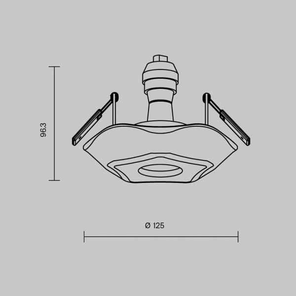 Встраиваемый светильник Maytoni Gyps DL284-1-01-W