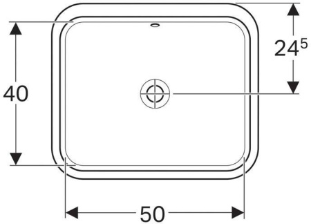 Раковина Geberit VariForm 58x49 500.764.01.2